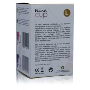 Nina Kikí Menstrual Cup Pink Size L Nina Kikí Menstrual Cup Pink Size L - Image 5