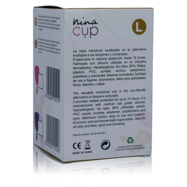 Nina Kikí Menstrual Cup Pink Size L