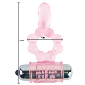 Baile FOR HIM siliconen penisring met 10 vibratieritmes en roze vibratie Baile FOR HIM siliconen penisring met 10 vibratieritmes en roze vibratie - Afbeelding 1