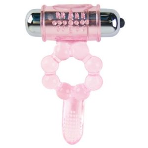 Baile FOR HIM siliconen penisring met 10 vibratieritmes en roze vibratie Baile FOR HIM siliconen penisring met 10 vibratieritmes en roze vibratie - Afbeelding 2