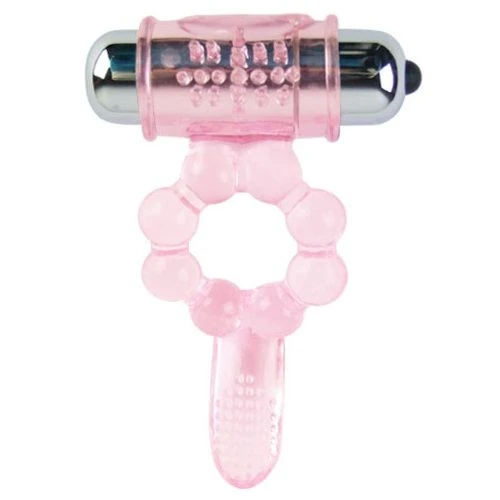 Baile FOR HIM siliconen penisring met 10 vibratieritmes en roze vibratie Baile FOR HIM siliconen penisring met 10 vibratieritmes en roze vibratie