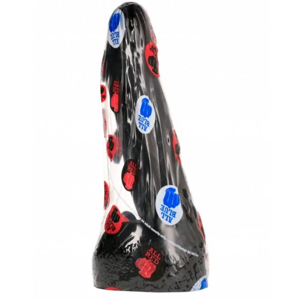 ALL Black Fisting-Dildo met realistische structuur 20 cm