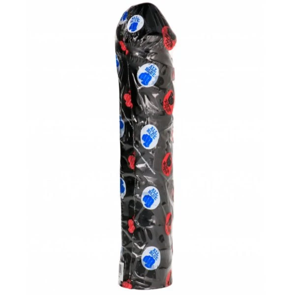 ALL Black Riesiger Fisting-Dildo mit Adern, 31 cm