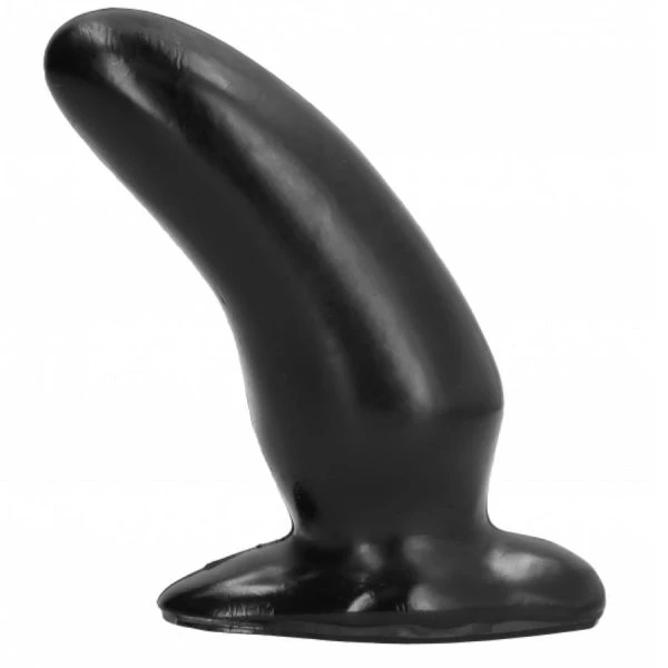 ALL Black Anaalplug met gebogen vorm