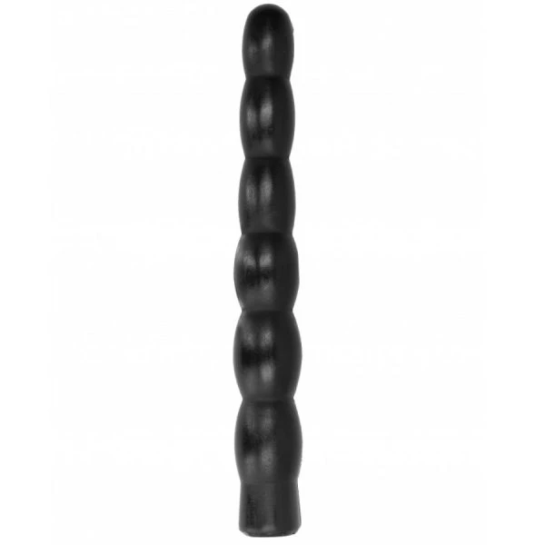 ALL Black Anaal-Dildo geribbeld, 32 x 4,50 x 4,50 cm