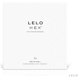 Lelo HEX Kondome 36er Box, Naturlatex, 0,045 mm