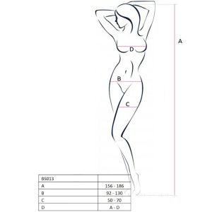 Passion Woman Bodystockings Net-lichaamsbody BS013 zwart one-size Passion Woman Bodystockings Net-lichaamsbody BS013 zwart one-size - Afbeelding 2