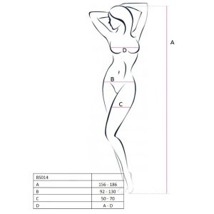Passion Woman Bodystockings Netz-Body ouvert BS014 rood, one size Passion Woman Bodystockings Netz-Body ouvert BS014 rood, one size - Afbeelding 2
