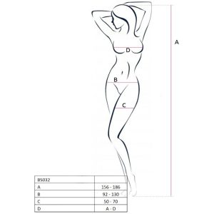 Passion Woman Net-lichaamsmake-up rood met kruisopening één maat Passion Woman Net-lichaamsmake-up rood met kruisopening één maat - Afbeelding 2