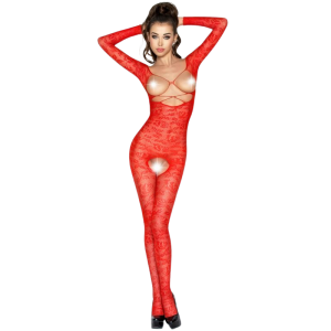 Passion Woman Bodystockings Netz-Body BS031 rood één maat Passion Woman Bodystockings Netz-Body BS031 rood één maat - Afbeelding 1