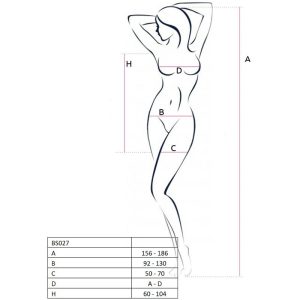 Passion Woman Bodystockings Net-jurk BS027 zwart one-size Passion Woman Bodystockings Net-jurk BS027 zwart one-size - Afbeelding 3