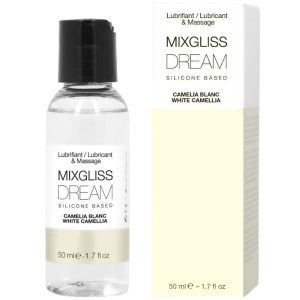 Mixgliss Dream White Camelia Silicon-Glijmiddel met Aroma 50 ml Mixgliss Dream White Camelia Silicon-Glijmiddel met Aroma 50 ml - Afbeelding 1