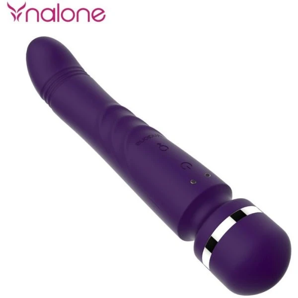 Nalone Yoni dubbelkopvibrator met 7 standen, siliconen en metaal