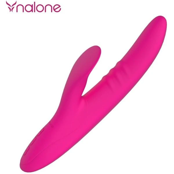 Nalone Peri Rabbit Vibrator met flexibele tong en swing-modus, 233 x 67 x 45 mm