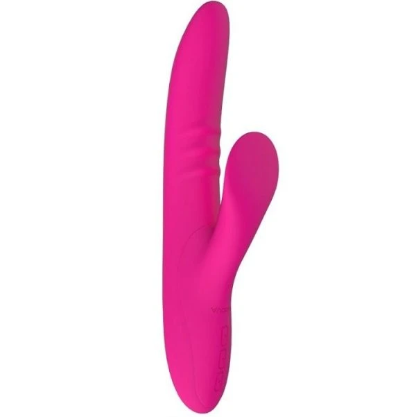 Nalone Peri Rabbit Vibrator met flexibele tong en swing-modus, 233 x 67 x 45 mm