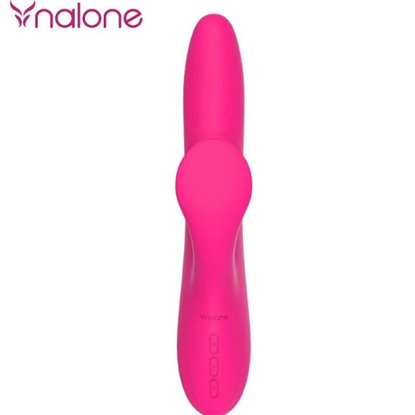 Nalone Peri Rabbit Vibrator met flexibele tong en swing-modus, 233 x 67 x 45 mm