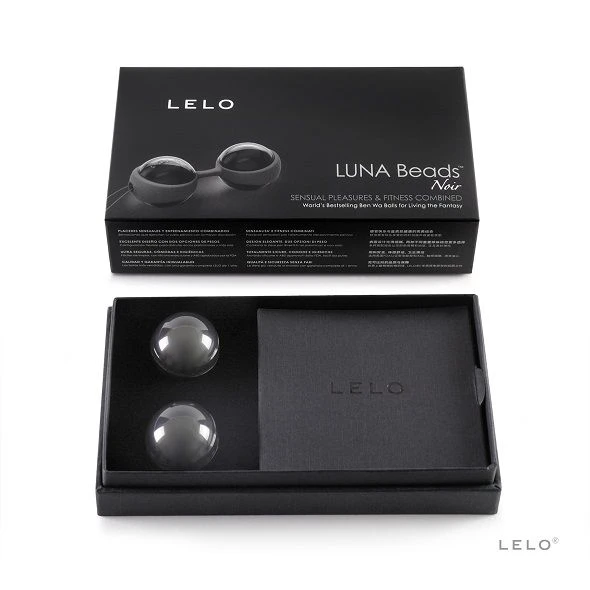 Lelo Luna Beads Noir liefdeskogels voor bekkenbodemtraining, 29 mm