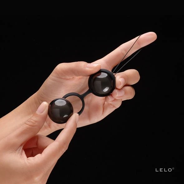 Lelo Luna Beads Noir liefdeskogels voor bekkenbodemtraining, 29 mm
