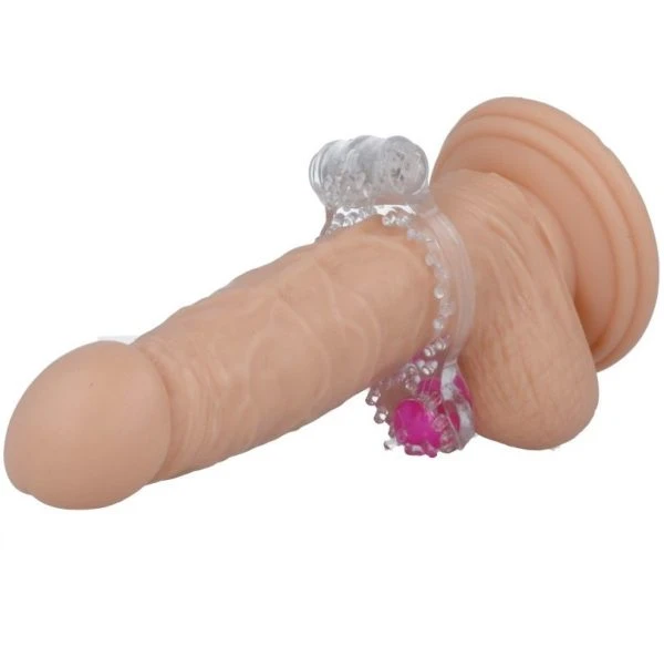 Casual Love Dubbele Penisring met Vibratiebal transparant Casual Love Dubbele Penisring met Vibratiebal transparant
