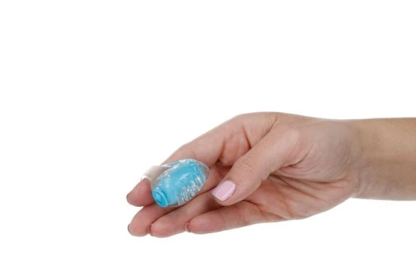 Casual Love Finger Vibrator met Bellenstructuur blauw Casual Love Finger Vibrator met Bellenstructuur blauw