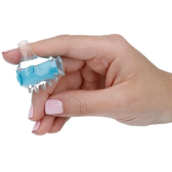 Casual Love Finger Vibrator met Bellenstructuur blauw Casual Love Finger Vibrator met Bellenstructuur blauw