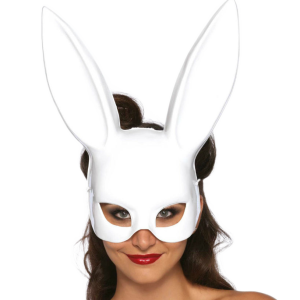 LEG Avenue Accessories Masquerade Konijnenmasker wit van polyethyleen LEG Avenue Accessories Masquerade Konijnenmasker wit van polyethyleen - Afbeelding 1