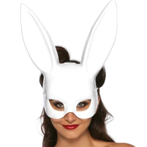LEG Avenue Accessories Masquerade Kaninchenmaske weiß aus Polyethylen