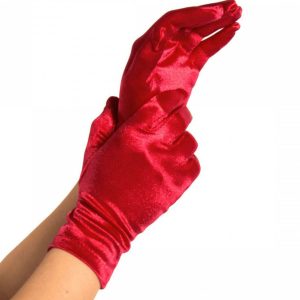 LEG Avenue Accessoires Satijnen handschoenen in rood voor elegante gelegenheden LEG Avenue Accessoires Satijnen handschoenen in rood voor elegante gelegenheden - Afbeelding 1