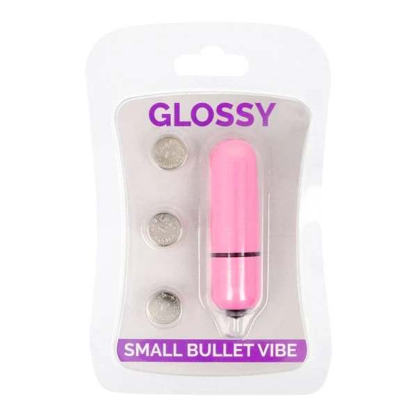 Glossy Small Bullet Vibe Deep Rose Minivibrator