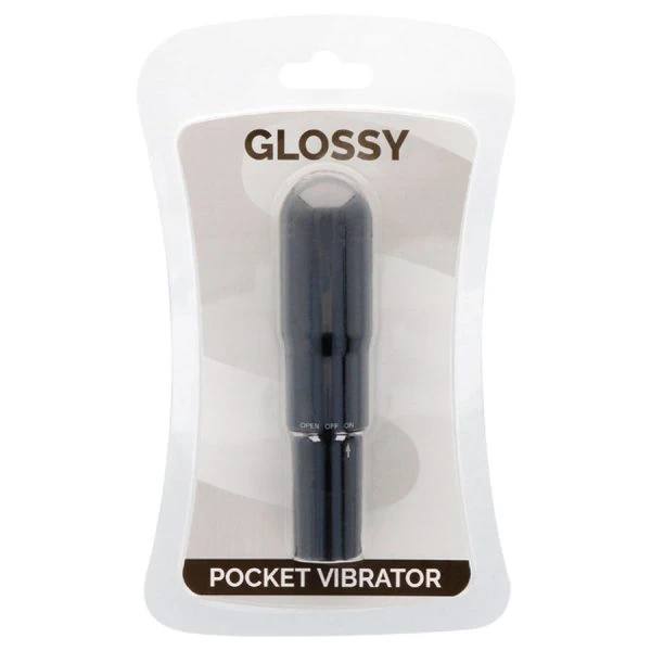Glossy Taschenvibrator Schwarz, 107 x 25 mm, wasserbeständig Glossy Taschenvibrator Schwarz, 107 x 25 mm, wasserbeständig