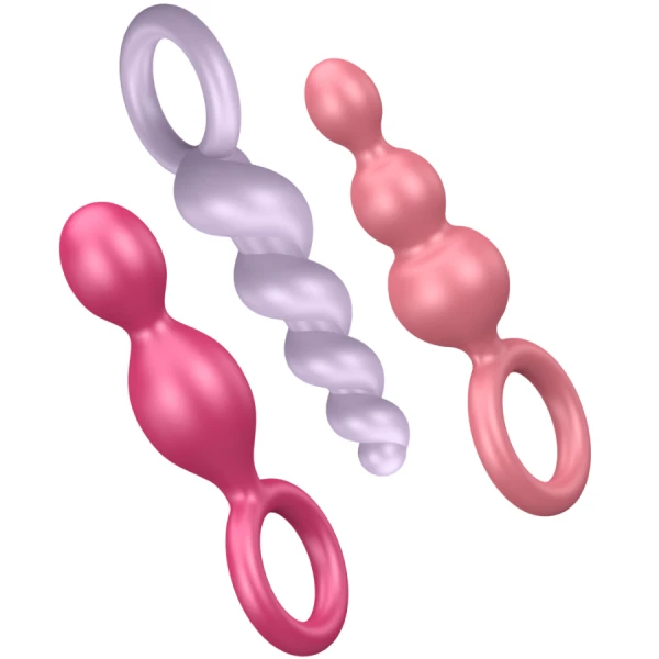 Satisfyer Anale Plugs Set 3-delig Tricolor van Siliconen