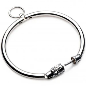 Metal Hard Necklace with Combination Lock 13.5 cm