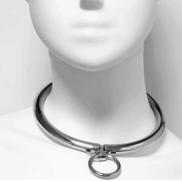 Metal Hard Halsband met combinatieslot 12 cm
