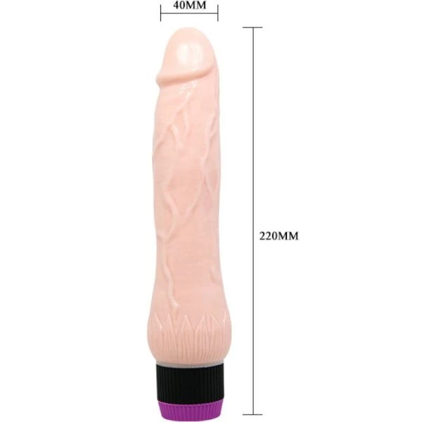 Baile Adour Club Realistische Vibrator met brede basis, vleeskleurig, 22 cm Baile Adour Club Realistische Vibrator met brede basis, vleeskleurig, 22 cm