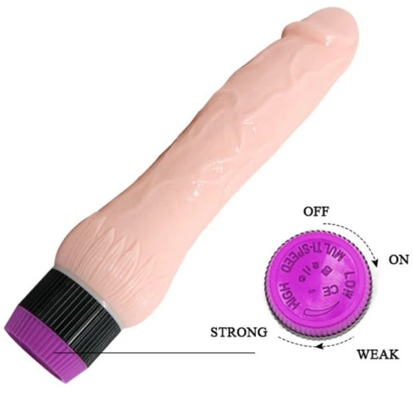 Baile Adour Club Realistische Vibrator met brede basis, vleeskleurig, 22 cm Baile Adour Club Realistische Vibrator met brede basis, vleeskleurig, 22 cm