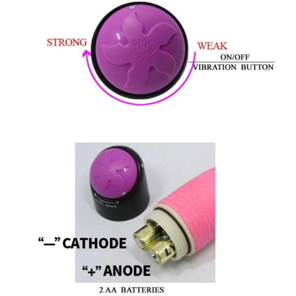 Baile Bunte SEX Realistische Vibrator Roze