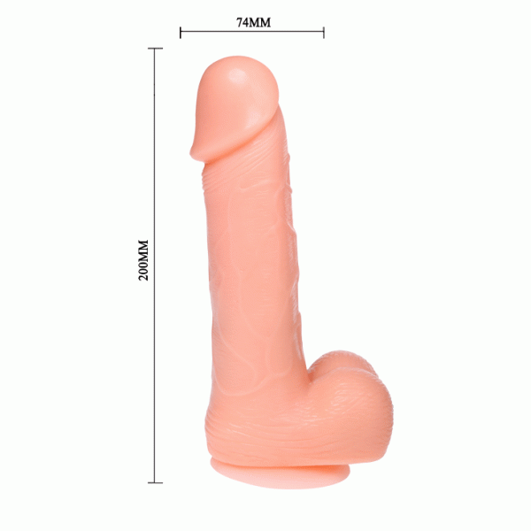Baile Realistische Dildo met Vibratie en Rotatie, Zuignap Baile Realistische Dildo met Vibratie en Rotatie, Zuignap