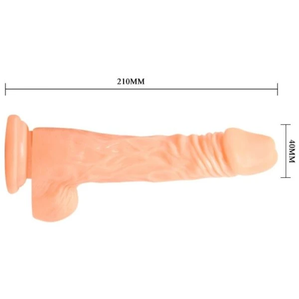 Baile Vibrators Realistische Hahndildo met Vibratie en Zuignap