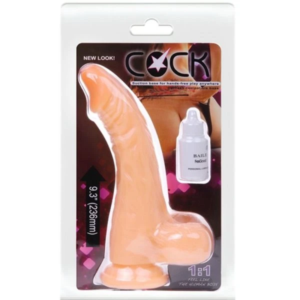 Baile Vibrators Realistische Hahndildo met Vibratie en Zuignap