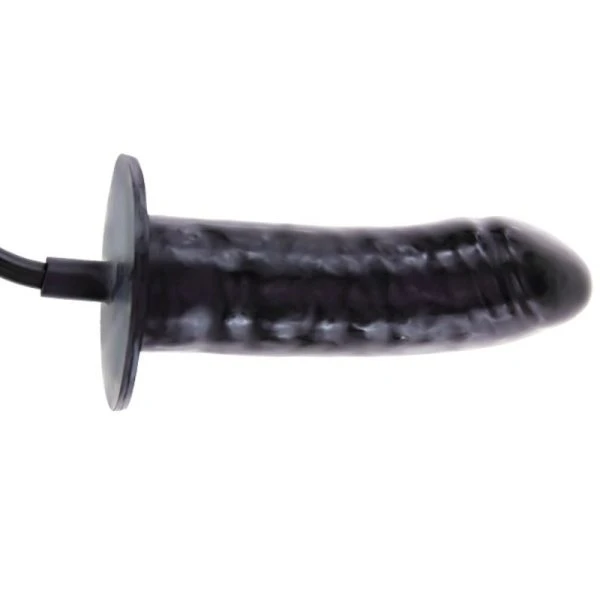 Baile opblaasbare latex dildo met handpomp