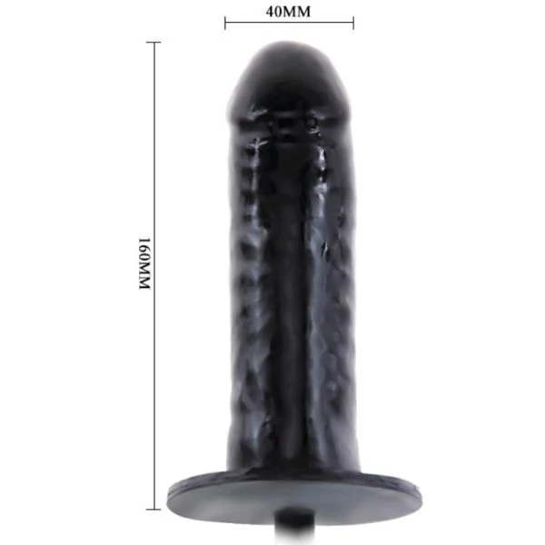 Baile opblaasbare latex dildo met handpomp