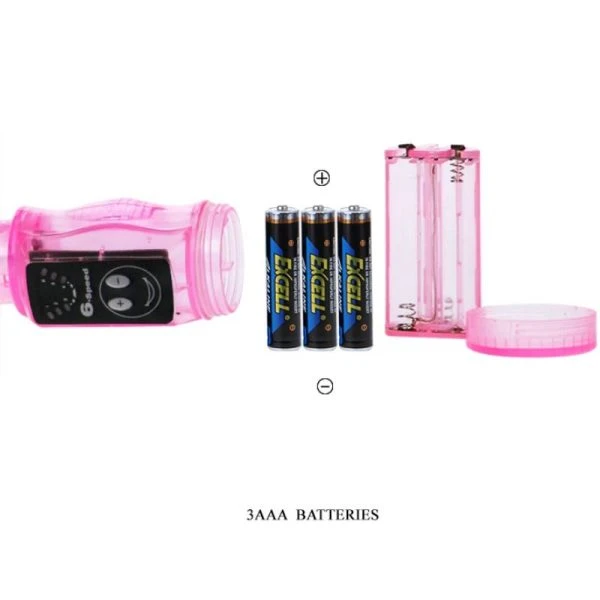 Baile Stimulating Driedelig Roze Stimulator buigbare G-punt vibrator