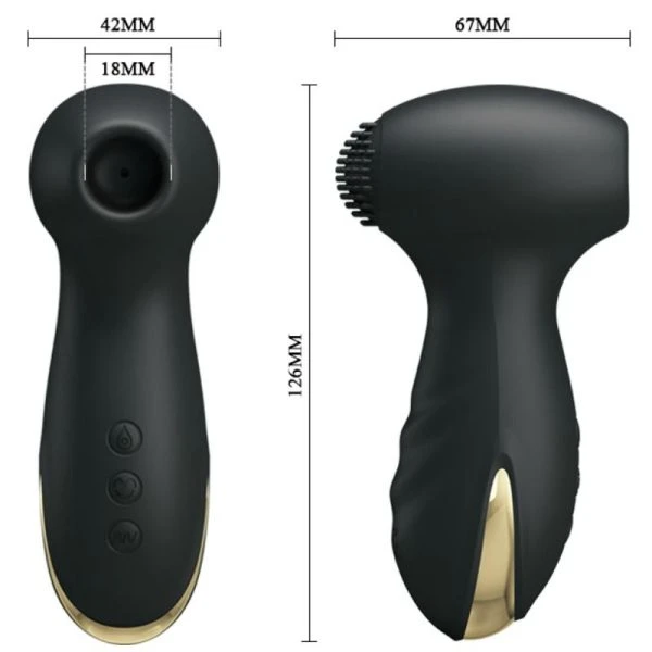 High Tech Pretty Love Smart Hammer opzetvibrator met zuigfunctie