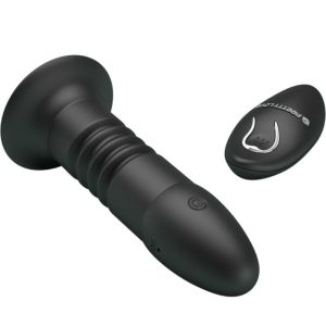 Pretty Love Analplug Magic Jinger mit Auf-und-Ab-Vibration und Fernbedienung, schwarz – Bild 3