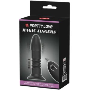 Pretty Love Analplug Magic Jinger mit Auf-und-Ab-Vibration und Fernbedienung, schwarz – Bild 7