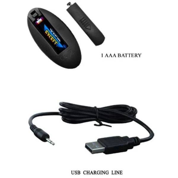 Pretty Love Analplug Magic Jinger mit Auf-und-Ab-Vibration und Fernbedienung, schwarz