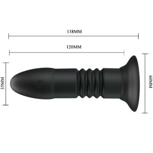 Pretty Love Analplug Magic Jinger mit Auf-und-Ab-Vibration und Fernbedienung, schwarz – Bild 5