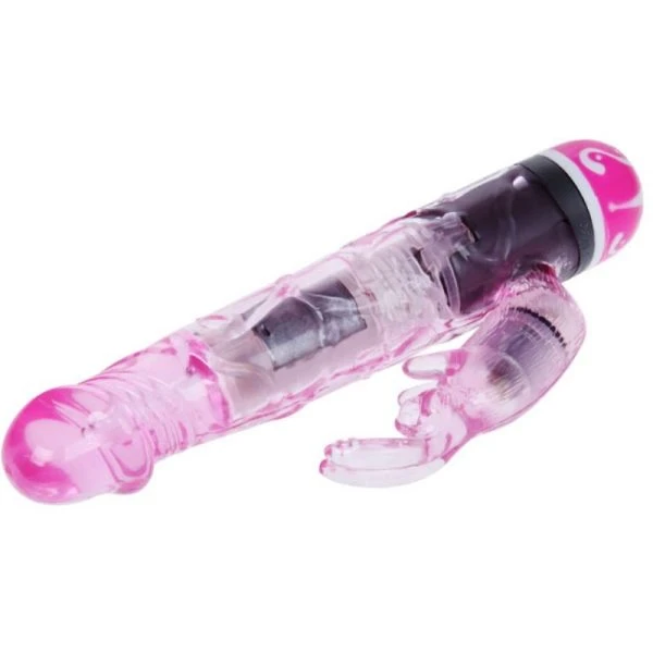 Baile Vibrators Rabbit-vibrator met clitorisstimulator, roze Baile Vibrators Rabbit-vibrator met clitorisstimulator, roze