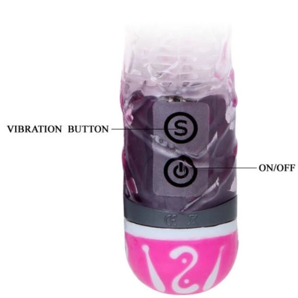 Baile Vibrators Rabbit-vibrator met clitorisstimulator, roze Baile Vibrators Rabbit-vibrator met clitorisstimulator, roze
