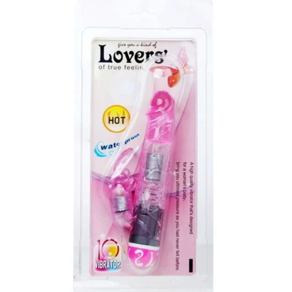 Baile Vibrators Rabbit-vibrator met clitorisstimulator, roze Baile Vibrators Rabbit-vibrator met clitorisstimulator, roze